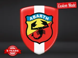 Fiat Abarth Vinilos Traseros Autos Estilo Alta Gama Resistentes